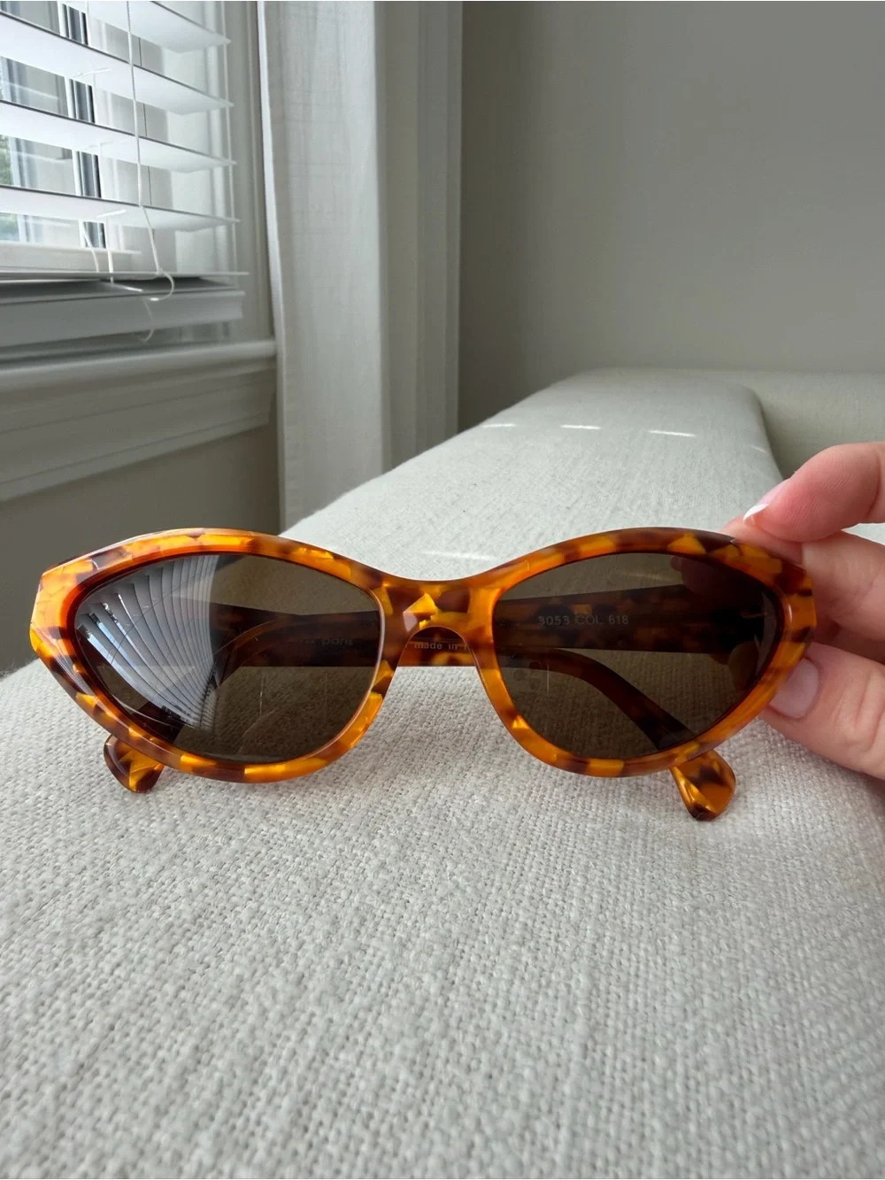 Vintage Alain Mikli Rare 1990's Tortoise 72 X 15 Cat Eye Sunglasses